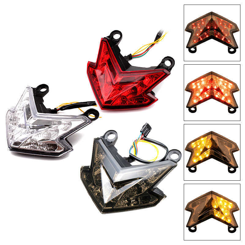 เหมาะสําหรับ Kawasaki Kawasaki Z800, Z125, Z125PRO, ZX-6R LED ไฟท้ายแบบบูรณาการ