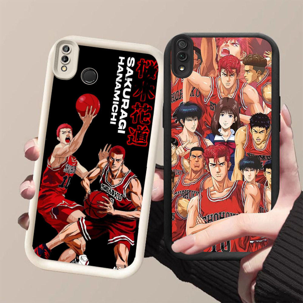 DK-82 อะนิเมะ Slam Dunk ปลอกซิลิโคนสีดําและสีขาวสําหรับ VIVO Y81S Y66 Y91 Y95 Y91i V9 Y81 Y93 Y91C