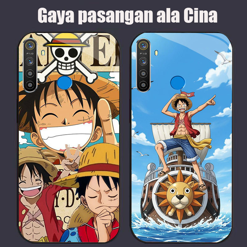 DK-74 One Piece Casing GLASS soft frame สีดํา OPPO Realme Narzo Reno F27 20 C65 3 5i 5 20A 7 3i 12F 