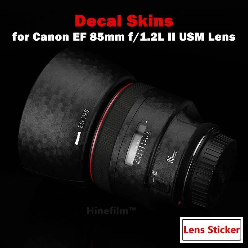 85 1.2 II เลนส์ Premium Decal Skin สําหรับ Canon EF 85 มม.f/1.2L II เลนส์ EF85 F1.2 II เลนส์ฟิล์มห่อ