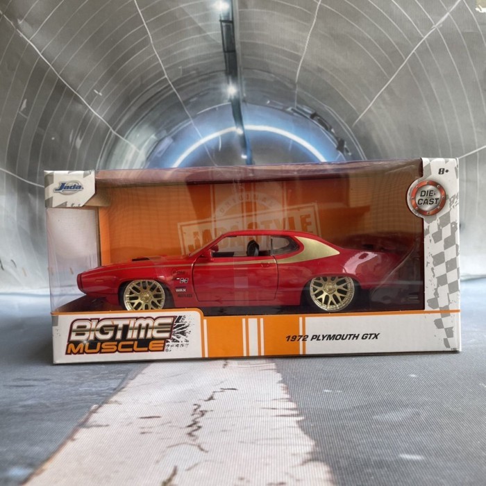 Jada 1/24 Plymouth 1972 GTX เคลือบรถเครื่องประดับคอลเลกชันเด็กของขวัญ