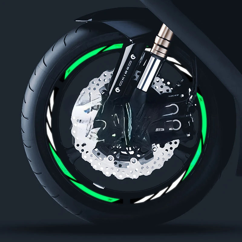 high quality Motorcycle Wheel Sticker stripe Reflective Rim For KAWASAKI  Z 400 650 900 RS 1000 17