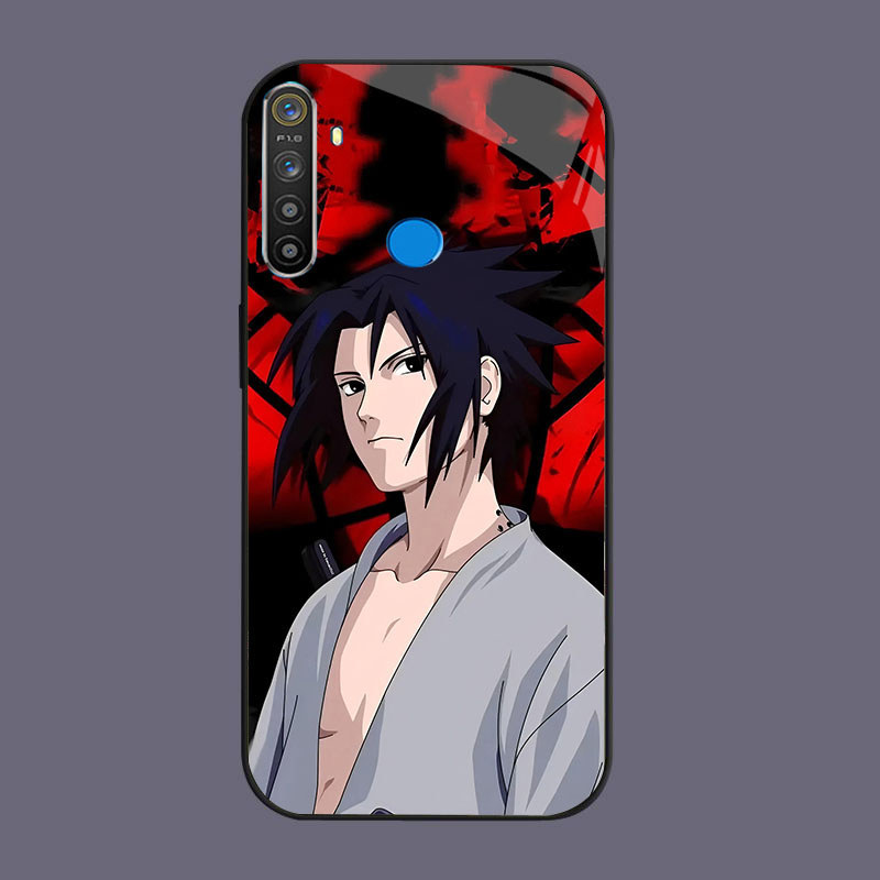 HK-62 Naruto Itachi Uchiha Glass KACA สําหรับ OPPO Realme Narzo Reno 5S 3 5i F27 10 10A C65 3i 13F 1