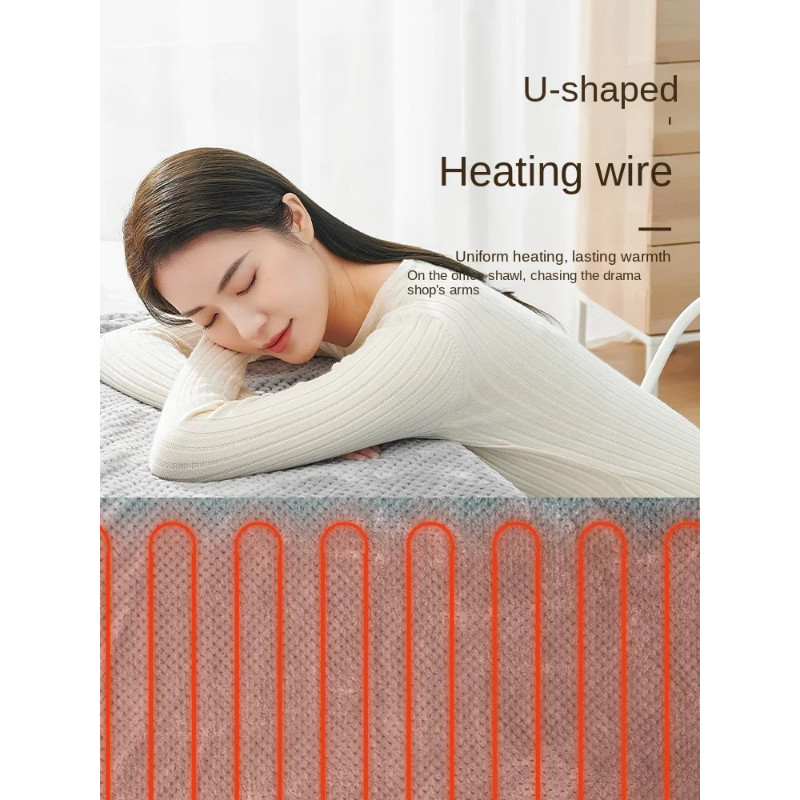 Electric blanket warm-up fleece blanket office dormitory leg cover thickened sofa heating blanket