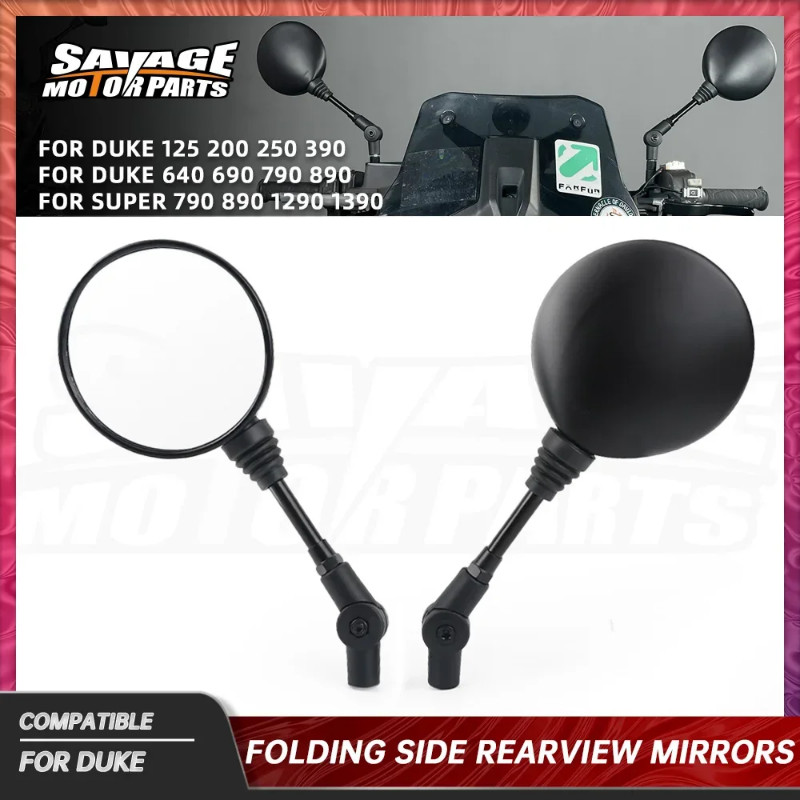 E9 Motorcycle Side Rearview Mirror For Duke 890 790 390 250 200 125 Adventure Supermoto 1290 1390 9