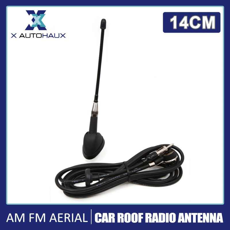 Uxcell Universal Black Car Vehicle Roof Mount Radio FM AM Antenna Aerial Stereo Radio FM/AM Signal