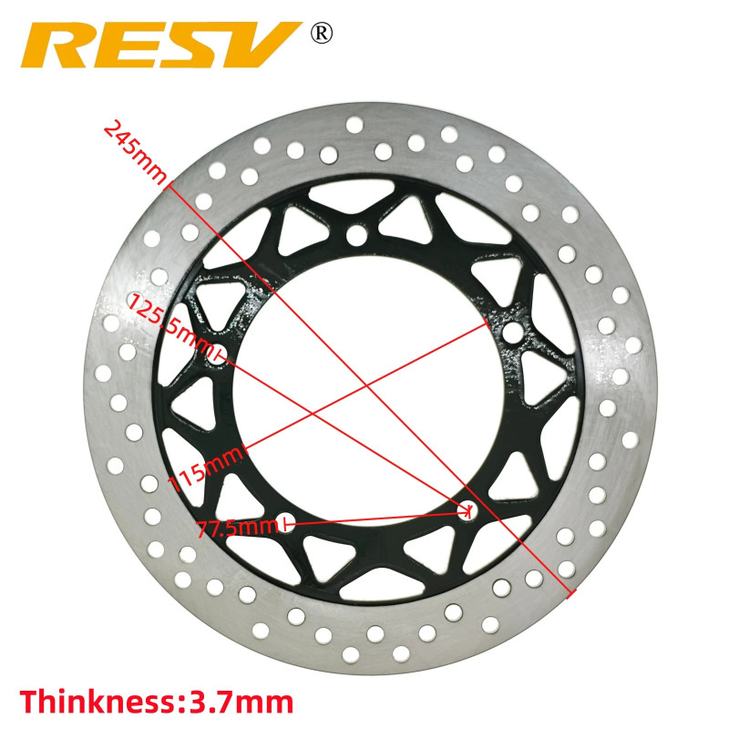 RESV 245mm for YAMAHA YBR125 E/ED/ESD YB125 SPD YS125-5C YS125 YBR YB YS 125 125cc 3D9-F582U-10-00
