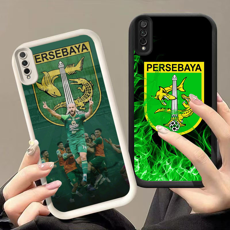 DK-76 Persebaya ปลอกซิลิโคนสีดําและสีขาวสําหรับ Samsung M02 A03 Core A50s A50 A30s A02 A7 2018