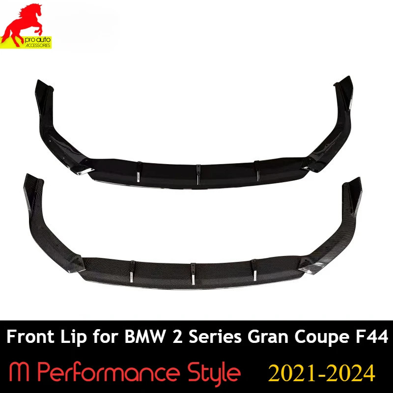 For BMW 2 Series F44 (Gran Coupe) M Performance Style 2021-2024 Model Front Lip Bumper Spoiler ABS