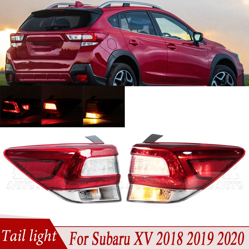 For Subaru XV 2018 2019 2020 Car Tail Light Assembly Taillamp Rear Brake Lamp Turn Signal Light Rev