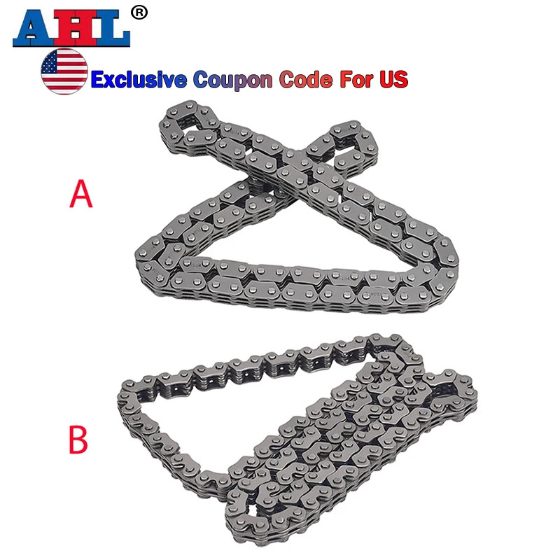 AHL Motorcycle Camshaft Timing Chain For Kawasaki ZZR250 EL250 Eliminator 250 GPX250 GPZ250 KLE250