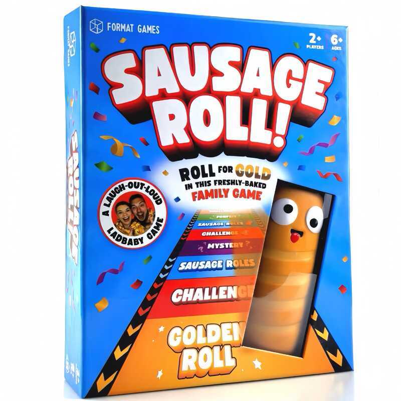 การ์ดภาษาอังกฤษเกมกระดาน SAUSAGE ROLL SAUSAGE Meat ROLL ครอบครัวเกมกระดาน Party เกมกระดานการ์ด