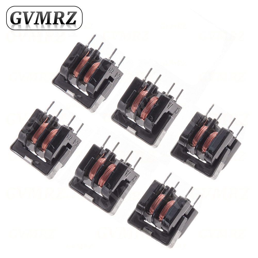 5PCS UU9.8 โหมดทั่วไป Choke Inductor 10mH 20mH 30mH 40mH 50mH สําหรับกรอง Pitch