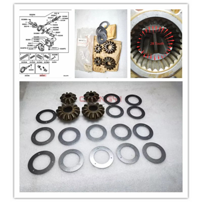 Front Differential Planetary Gear Repair Kit Half Shaft Gear For Pajero Montero K96W KH6W V33W V43W