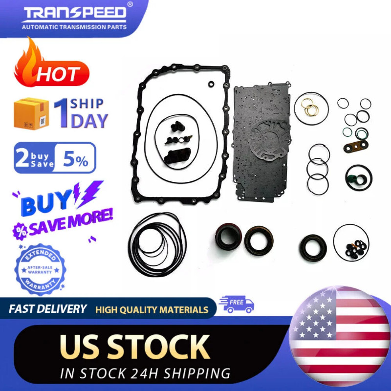 TRANSPEED 6L80E 6L90 6L80 Transmission Rebuild Kit Overhaul Gasket Seals Rings Kit for GM CADILLAC