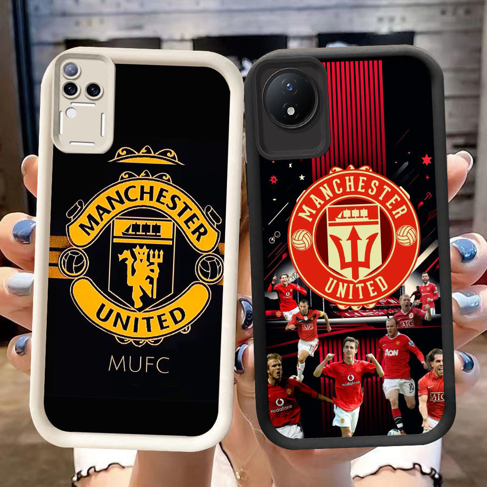 DK-89 Manchester City เคสซิลิโคนสีดําและสีขาวสําหรับ VIVO Y29 Y02a V50 V30E V30 T4 Y02 Y02t Pro 5G