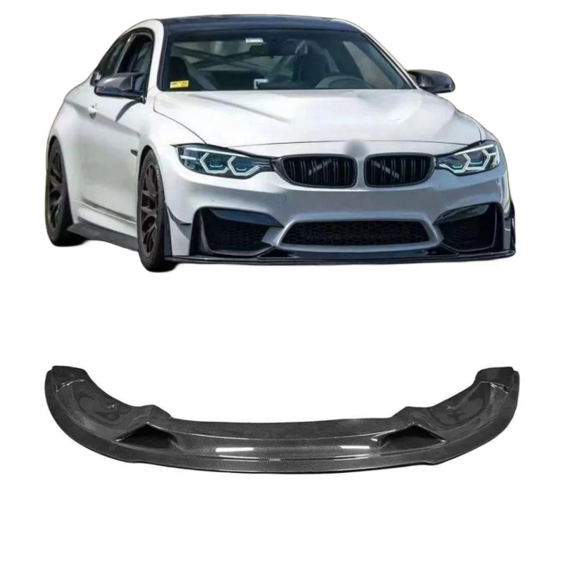 Carbon Fiber R Style Front Lip for BMW F80 M3 F82 M4 Front Bumper Lip Body Kit 2014+