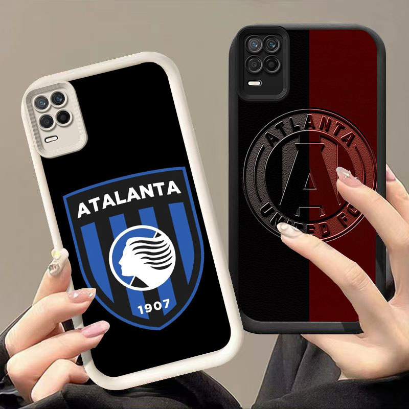 DJ-44 Serie A Atalanta เคสซิลิโคนสีดําและสีขาวสําหรับ OPPO Realme Narzo 30 A54 8S V13 8 Q3 Pro 5G