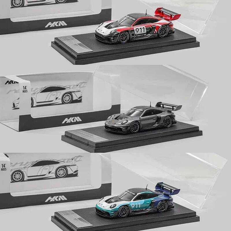 C Presale HKM 1:64 2 11 Gt3 R Brumos Rennsport Diecast Diorama Car Model Collection Toy
