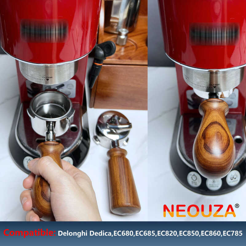 NEOUZA 51mm Bottomless Portafilter, ใช้งานร่วมกับ DeLonghi: Dedica, EC680, EC685, EC695, EC785, EC82