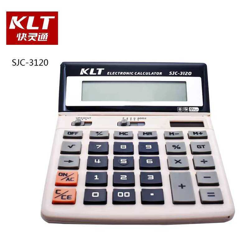 KLT/KLT SJC-3120 คอมพิวเตอร์สํานักงาน Solar Counter เครื่องคิดเลข 12 หลักการคํานวณธุรกิจ xindianZ