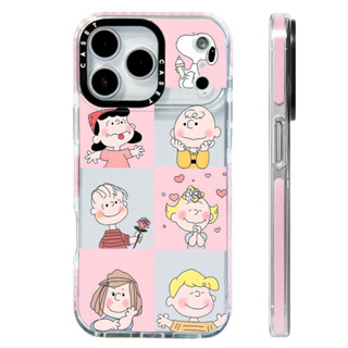 น่ารัก Happy Snoopy สีชมพูลายสก๊อตสีสําหรับ IPhone 11 13 14 …