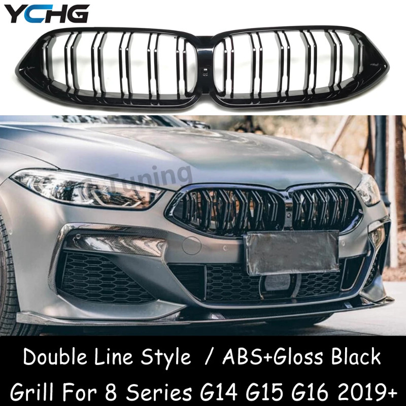 M8 G14 G15 G16 ABS Gloss Black Front Bumper Grille For BMW 8 Series G14 G15 G16 840i M850i 2019+ Re