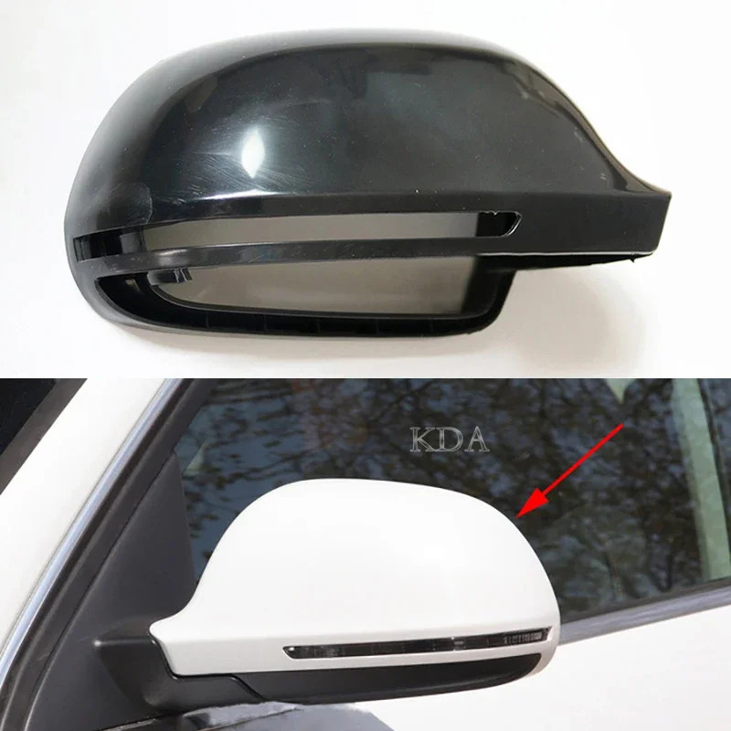 Auto Left Right Wing Rearview Rear Mirror Cover Case Shell Housing for Audi A4 B8 A6 C6 Q3 2009-201