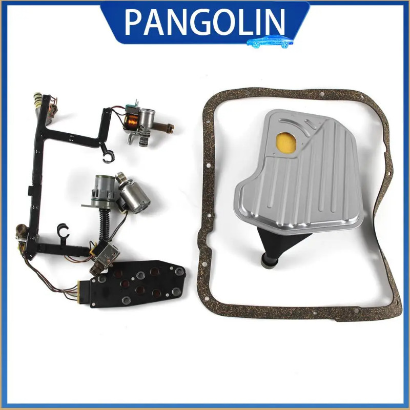 PANGOLIN 4L60E 4L65E 9Pcs Transmission Solenoid Kit Set With Harness For 1993-2005 GM Vehicles Like