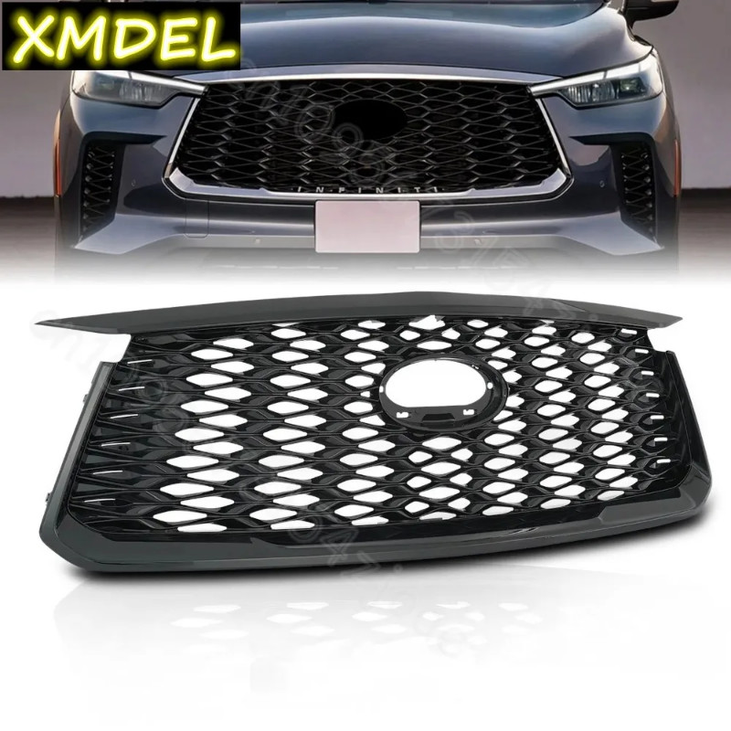 For 2021 2022 2023 2024 Infiniti QX60 Front Radiator Upper Grille