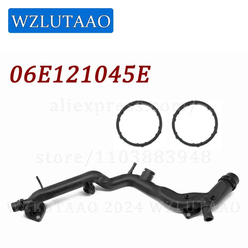 Engine Plastic Water Pipe Coolant Pipe Antifreeze Hard Water Pipe  For Audi A6 C6 A4 B7 3.0L 06E 12