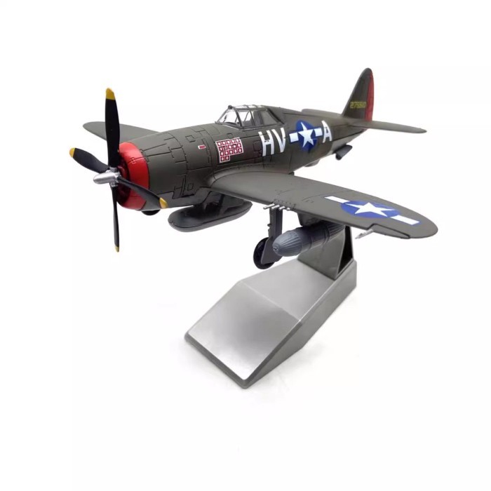 Nsmodel1: 72 American P47 Thunderbolt Fighter Thunderbolt Alloy เครื่องบินรุ่นเครื่องประดับสําเร็จรู