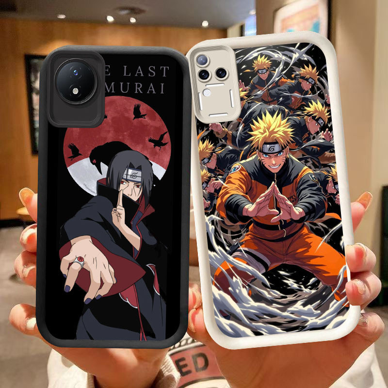 DK-73 Naruto Anime ปลอกซิลิโคนสีดําและสีขาวสําหรับ VIVO Y29 Y02a V50 V30E V30 T4 Y02 Y02t Pro 5G