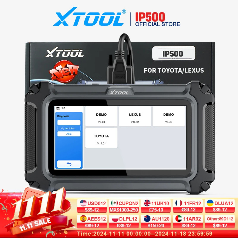 XTOOL InPlus IP500 For Toyota Full System Car Diagnostic Tools 19+ Services Automotive Scanner Life