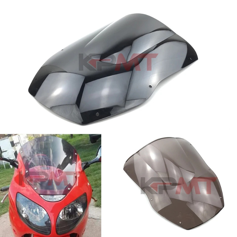 Motorcycle Windscreen For 2000 2001 Kawasaki Ninja ZX12R ZX-12R 1200 ZX 12R ZX1200 00 01 Wind Scree