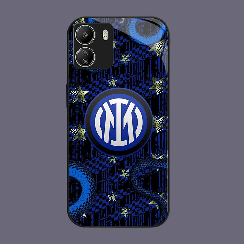 HK-68 Inter MilanGlass GLASS Casing สําหรับ Xiaomi Redmi Note Poco 13Pro Note13ProPlus 13C 13 C65 X6