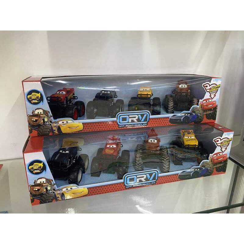 C Pixar New Cars Off Road Vehicle Pullback Cars 4Pcs/Set Lightning Mcqueen Alloy/Plastic Car Model