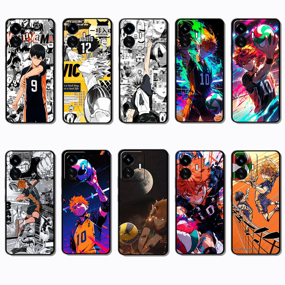 เคสโทรศัพท์สีดํานุ่มสําหรับVivo Y77 Y78 Plus S16 S17 V11 V11i Y71 Y73 2021 Y70S BF34 haikyuuแฟชั่นAn