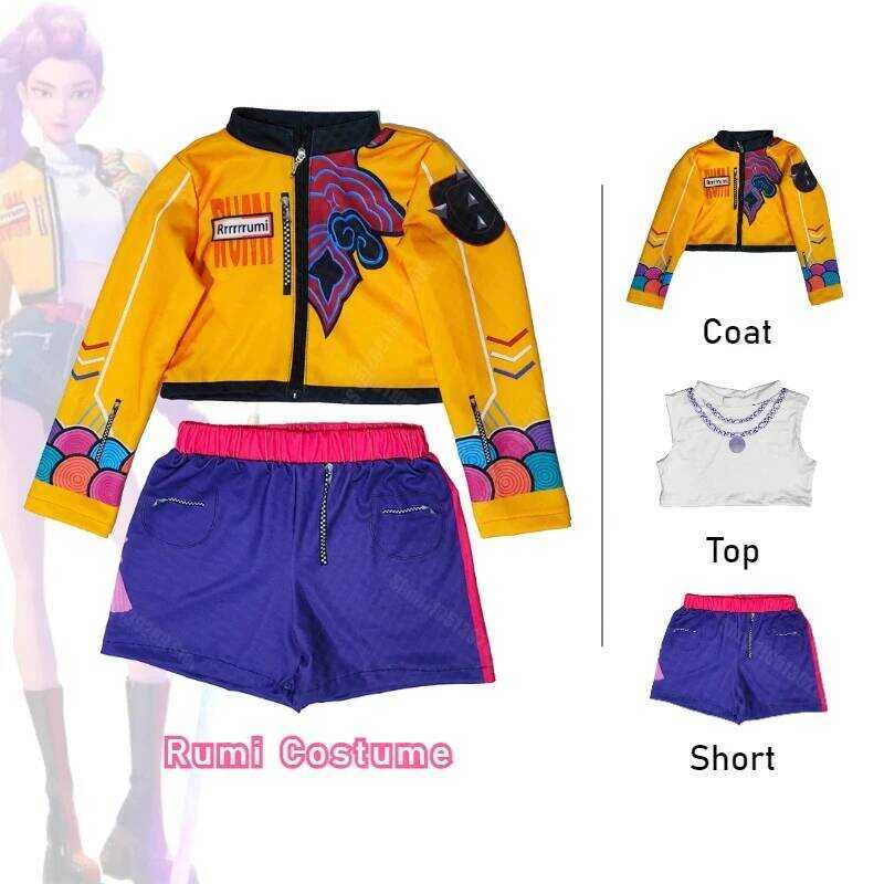 C I 3D Printed Songwriting Costume, Children's Girl Group Role-Playing Costume Set, Halloween Party