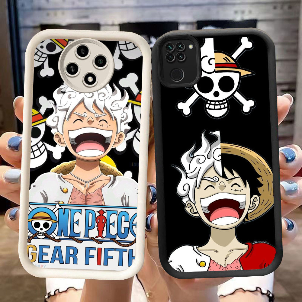 DJ-35 One Piece เคสซิลิโคนสีดําและสีขาวสําหรับ Xiaomi Redmi Note Poco M2 9 8 9S Pro Max