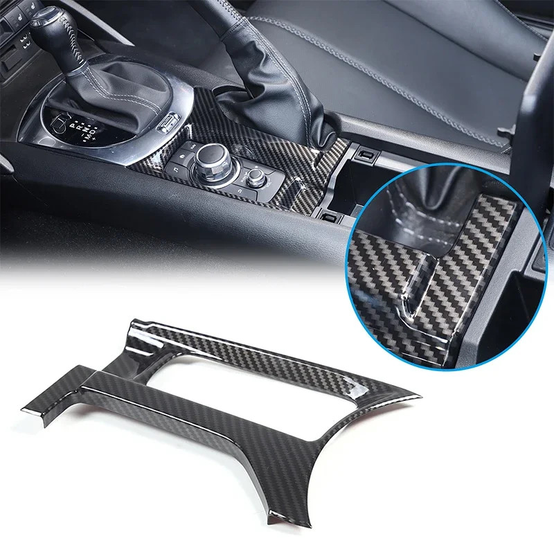 For 2016-2023 Mazda MX-5 ND ABS Carbon Fiber Multimedia Bezel MX5 ND1 ND2 Conversion Carbon Fiber I