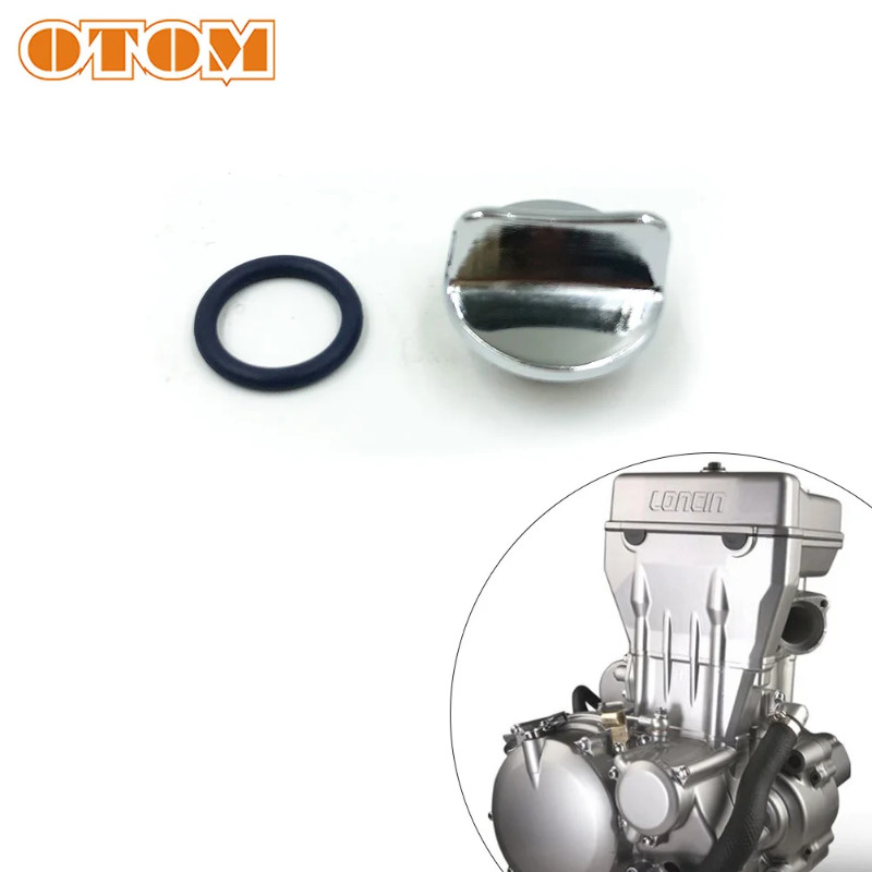 OTOM Motorcycle Engine Parts Oil Filler Plug Fuel Gas Cap Guard Bolt For YF300 LONCIN CR6 300R LX30