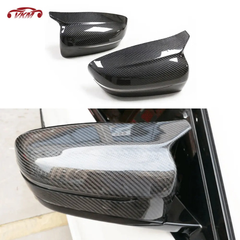 Dry Carbon Fiber /FRP Unpainted Black Material Mirror Cover for BMW 5 8 Series F90 M5 F91 F92 M8 20