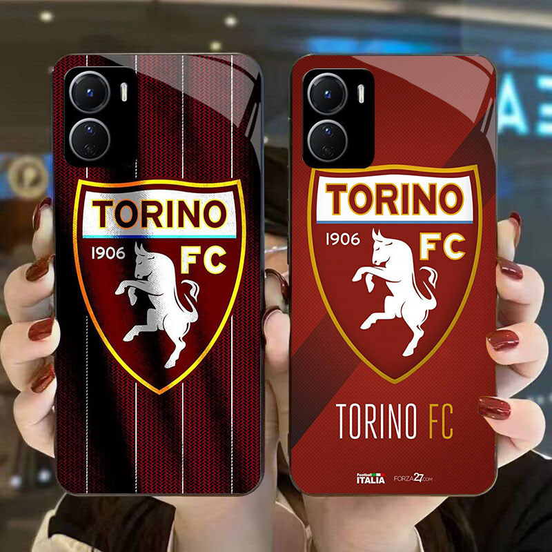 DK-63 FC TORIN โลโก้ปลอก GLASS กรอบนุ่มสีดํา VIVO iQOO Y16 Z9X Y17S Y15S Y15A Y56 Y36i Y01 Y36 U5X Y