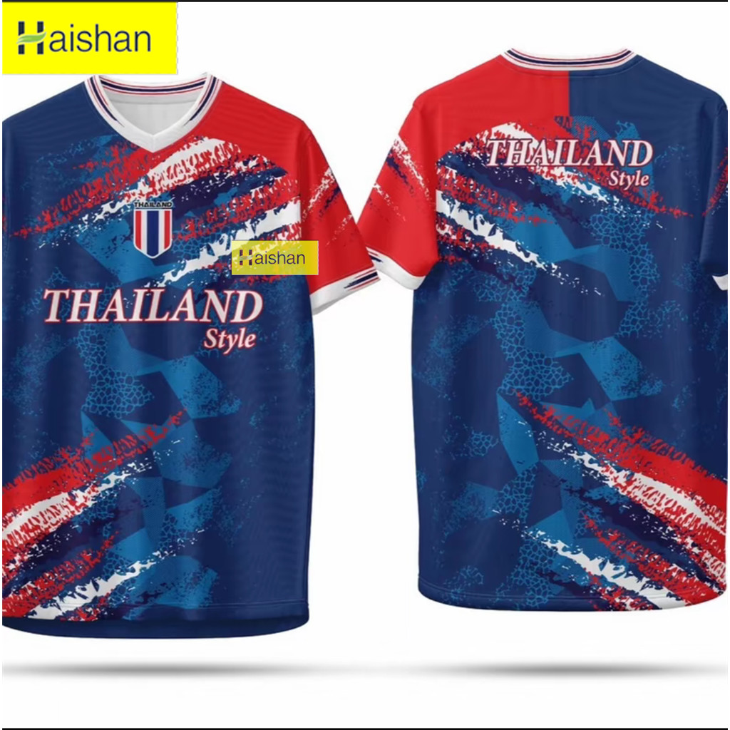 เสื้อที่พิมพ์ลาย Thailand Style คอร์ส N59 ผ้าใส่โครง ผ้าใต้กลีฟี...