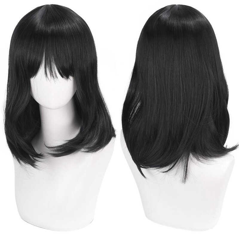 ศิลปินคอสเพลย์แบบ Qiao Ling ตัวแทน Cao Tai Time มีสไตล์ดอกลูกแพร์สีดําและวิกผมใยสังเคราะห์