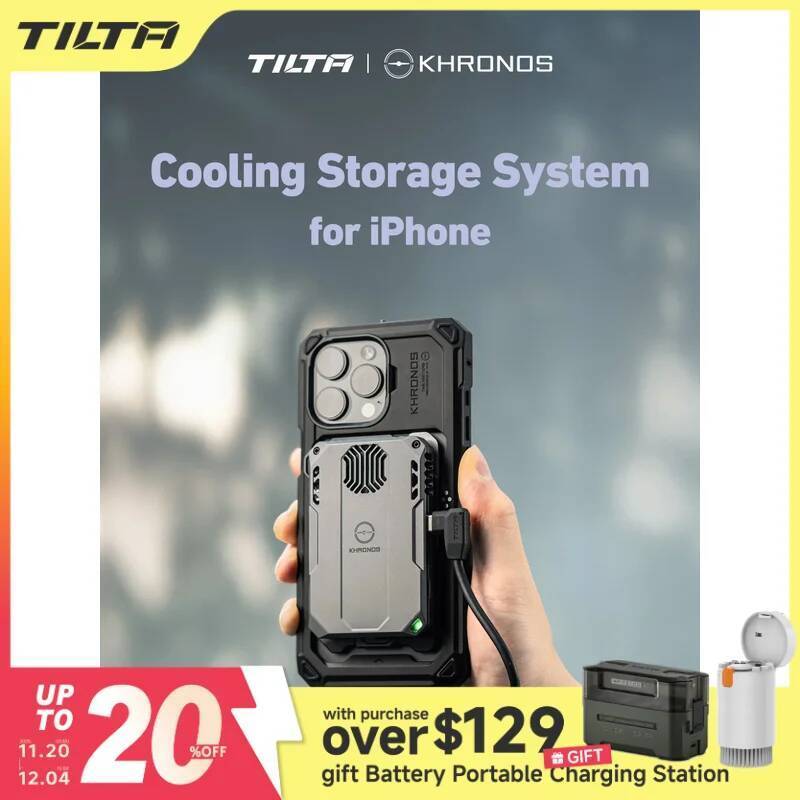 TILTA Khronos Cooling Storage System สําหรับ iPhone 15 Pro 15 Pro Max 16 Pro 16 Pro Max TK-IP-CSS