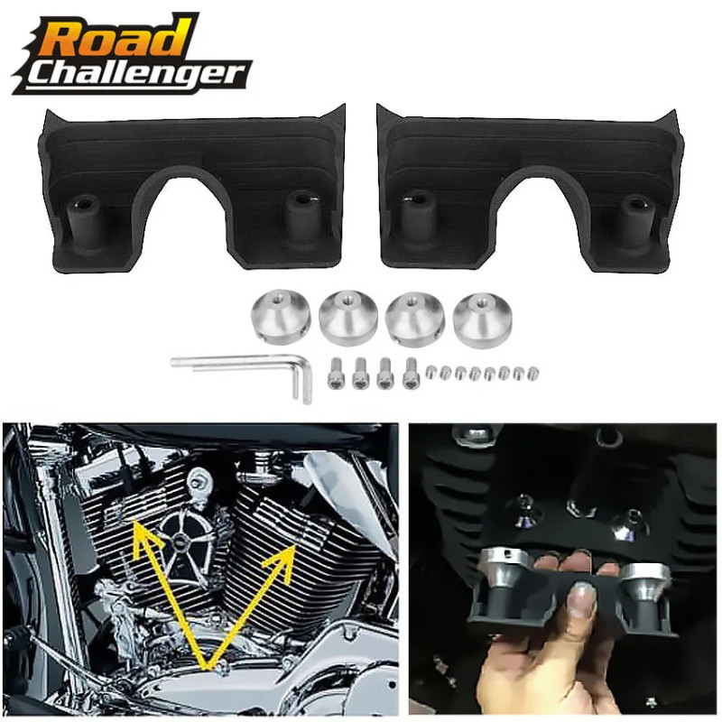 Black Motorcycle Drag Wrinkle Engine Spark Plug Filled Decorative Cover For Harley Sportster 48 883