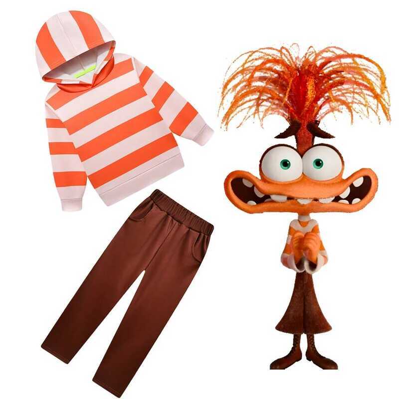 C Halloween Inide Out 2 Play Cotume Movie Emotional Character Anxiety Same Clothe Children' Day Per