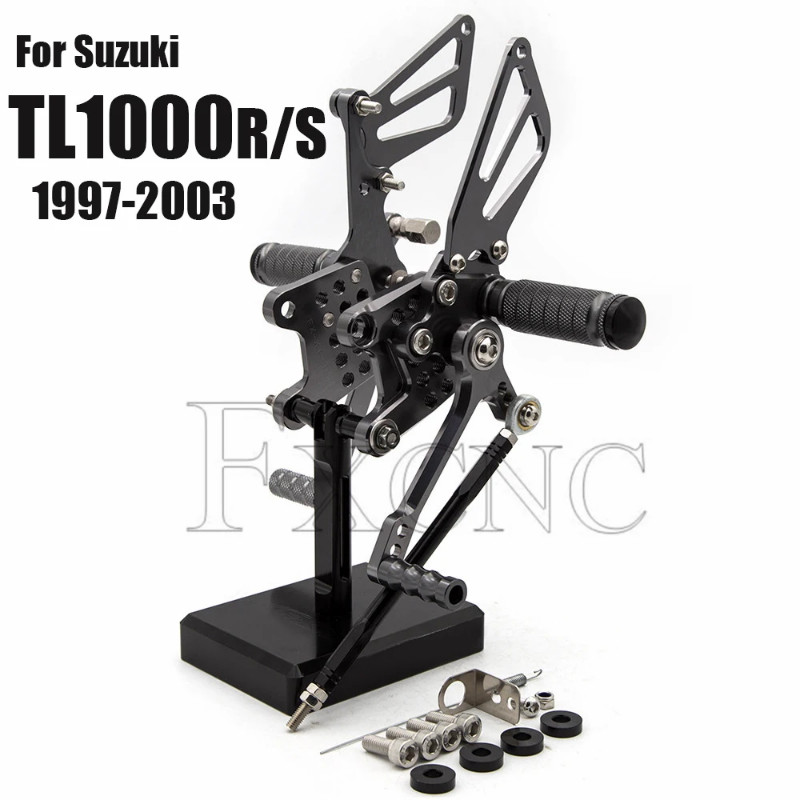 For Suzuki TL1000S TL1000R TL1000 R S 1997 1998 1999 2000 2001 2002 2003 Aluminum Footrest Rear Set